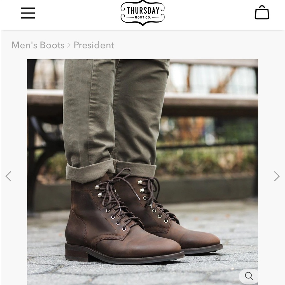 Brand new men's Thursday boots 🥾